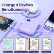 Power Bank REMAX RPP-579 lycal 20W+22.5W cabled fast charging 10000mAh - Черный