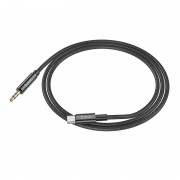 Кабель hoco AUX UPA19 digital audio conversion cable for Type-C (Type-C male connector to DC3.5 male connector) - Black