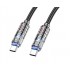 Кабель Hoco U122 Lantern transparent discovery edition 60W charging data cable Type-c to Type-c - Черный Кабель Hoco U122 Lantern transparent discovery edition 60W charging data cable Type-c to Type-c - Черный