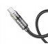 Кабель Hoco U122 Lantern transparent discovery edition 60W charging data cable Type-c to Type-c - Черный Кабель Hoco U122 Lantern transparent discovery edition 60W charging data cable Type-c to Type-c - Черный