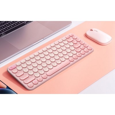 Беспроводная клавиатура Baseus K01A Wireless Tri-Mode Keyboard (B00955503413-00) - Розовый Беспроводная клавиатура Baseus K01A Wireless Tri-Mode Keyboard (B00955503413-00) - Розовый
