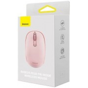 Беспроводная мышь Baseus F01B Tri-Mode Wireless Mouse (B01055503413-00) - Розовый