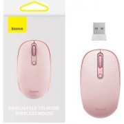 Беспроводная мышь Baseus F01B Tri-Mode Wireless Mouse (B01055503413-00) - Розовый