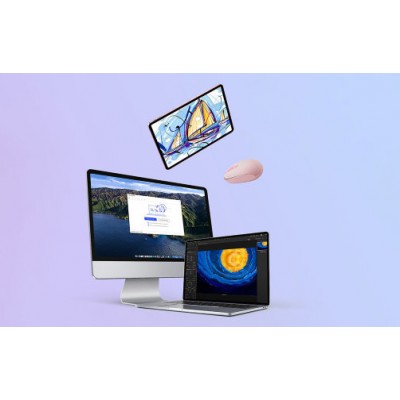 Беспроводная мышь Baseus F01B Tri-Mode Wireless Mouse (B01055503413-00) - Розовый Беспроводная мышь Baseus F01B Tri-Mode Wireless Mouse (B01055503413-00) - Розовый