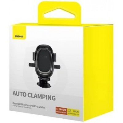 Автодержатель Baseus UltraControl Pro Series Clamp-Type Car Holder Set (C40351600113-00) - Черный Автодержатель Baseus UltraControl Pro Series Clamp-Type Car Holder Set (C40351600113-00) - Черный