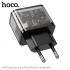 Сетевой адаптер Hoco N34 dazzling dual-port PD20W+QC3.0 charger (EU) Transparent - Black Сетевой адаптер Hoco N34 dazzling dual-port PD20W+QC3.0 charger (EU) Transparent - Black
