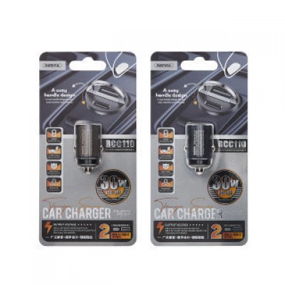 Автомобильное ЗУ REMAX Tanya Series 30W PD+QC Multi-compatible Fast car Charger RCC110 - Black Автомобильное ЗУ REMAX Tanya Series 30W PD+QC Multi-compatible Fast car Charger RCC110 - Black