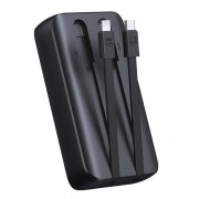 Power Bank Joyroom JR-PBC06 30W mini with Dual Cables 10000mAh - Black With USB.A to Type.C 0.25m Cable-Black