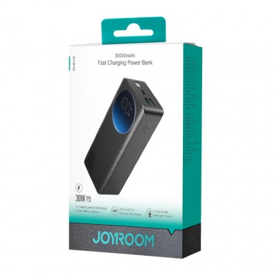 Power Bank Joyroom JR-PBF03 30W 30000mAh - Black ?With USB to Type-C Cable 0.25m-Black? Power Bank Joyroom JR-PBF03 30W 30000mAh - Black ?With USB to Type-C Cable 0.25m-Black?