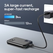 Power Bank Joyroom JR-QP190 mini 20W fast charging 10000mAh black With USB to Type.C 0.3m Cable-Black