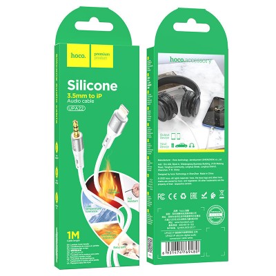 Переходник Hoco UPA22 iP silicone digital audio conversion cable - White Переходник Hoco UPA22 iP silicone digital audio conversion cable - White