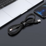 Кабель Acefast C2-02 Lightning zinc alloy silicone charging data cable - Black