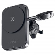 Автодержатель с беспроводной зарядкой Acefast D18 in-car 2-in-1 magnetic wireless charging holder - Black