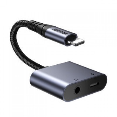 Аудиоконвертер Joyroom SY-L01 Audio-Transfer Series 2-in-1 Audio Adapter (Lightning to 3.5mm+Lightning) - Black (Call Version) Аудиоконвертер Joyroom SY-L01 Audio-Transfer Series 2-in-1 Audio Adapter (Lightning to 3.5mm+Lightning) - Black (Call Version)