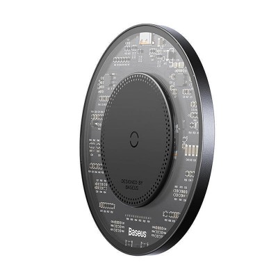 Беспроводная зарядка с кабелем Baseus Simple 2 Wireless Charger 15W Cluster/Cable Type-C To Type-C 24W 12V/2A 1m Cluster (CCJJ050001) - Черный Беспроводная зарядка с кабелем Baseus Simple 2 Wireless Charger 15W Cluster/Cable Type-C To Type-C 24W 12V/2A 1m Cluster (CCJJ050001) - Черный