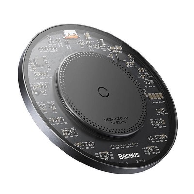 Беспроводная зарядка с кабелем Baseus Simple 2 Wireless Charger 15W Cluster/Cable Type-C To Type-C 24W 12V/2A 1m Cluster (CCJJ050001) - Черный Беспроводная зарядка с кабелем Baseus Simple 2 Wireless Charger 15W Cluster/Cable Type-C To Type-C 24W 12V/2A 1m Cluster (CCJJ050001) - Черный