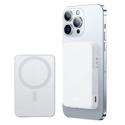 Power Bank Benks MP07 Magnetic wireless Charging 10000mAh (15W) - White Power Bank Benks MP07 Magnetic wireless Charging 10000mAh (15W) - White