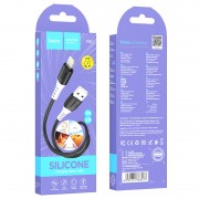 Кабель Hoco X82 iP silicone charging data cable - Black