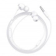 Наушники hoco M60 Perfect sound universal earphones with mic - White