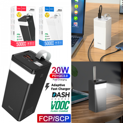 Power Bank hoco J86A 50000mAh Full LED (PD,QC,FCP/SCP,AFC,VOOC,DASH) - Black Power Bank hoco J86A 50000mAh Full LED (PD,QC,FCP/SCP,AFC,VOOC,DASH) - Black