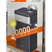Power Bank hoco J86 40000mAh Full LED (PD,QC,FCP/SCP,AFC,VOOC,DASH) - Black
