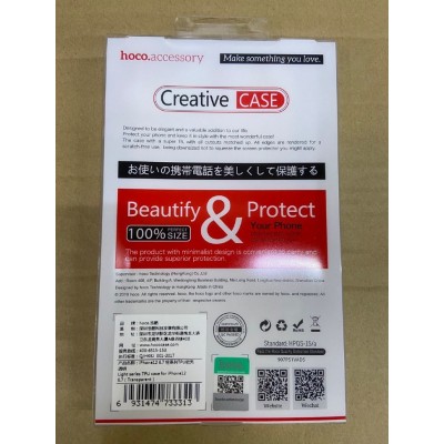 Чехол hoco Light series TPU case for iPhone 12 Pro Max 6.7 - Transparent Чехол hoco Light series TPU case for iPhone 12 Pro Max 6.7 - Transparent