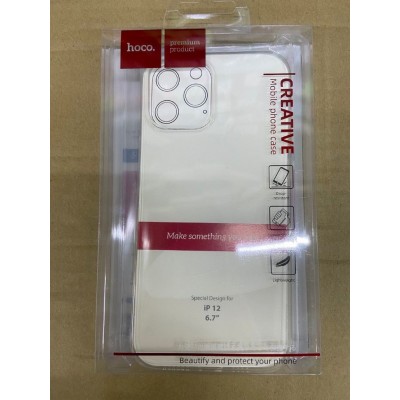 Чехол hoco Light series TPU case for iPhone 12 Pro Max 6.7 - Transparent Чехол hoco Light series TPU case for iPhone 12 Pro Max 6.7 - Transparent