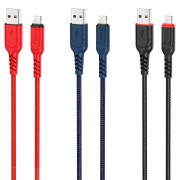 Кабель hoco X59 Victory charging data cable for Lightning 1m - Black