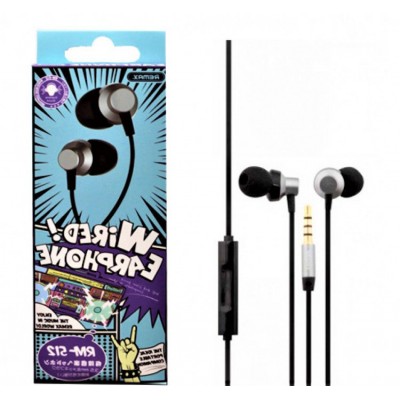 Наушники Remax Earphone RM-512 - Black Наушники Remax Earphone RM-512 - Black