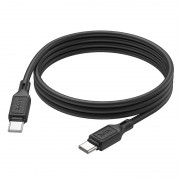 Кабель Hoco X90 Cool 60W silicone charging data cable for Type-C to Type-C - Black