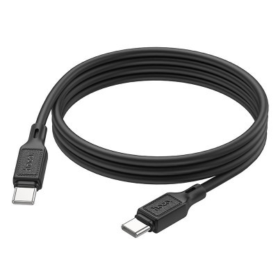 Кабель Hoco X90 Cool 60W silicone charging data cable for Type-C to Type-C - Black Кабель Hoco X90 Cool 60W silicone charging data cable for Type-C to Type-C - Black
