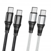 Кабель hoco X50 Type-C to Type-C Exquisito 100W charging data cable (L=2M) - Black