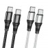 Кабель hoco X50 Type-C to Type-C Exquisito 100W charging data cable (L=2M) - Black Кабель hoco X50 Type-C to Type-C Exquisito 100W charging data cable (L=2M) - Black