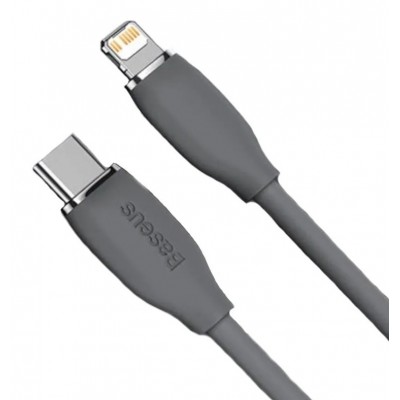 Кабель Baseus Jelly Liquid Silica Gel Fast Charging Data Cable Data Type-C to iP 20W 2m - Black (CAGD020101) Кабель Baseus Jelly Liquid Silica Gel Fast Charging Data Cable Data Type-C to iP 20W 2m - Black (CAGD020101)