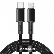 Кабель Baseus High Density Braided Fast Charging Data Cable Type-C to iP PD 20W 2m (CATLGD-A01) - Black