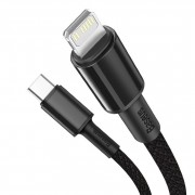 Кабель Baseus High Density Braided Fast Charging Data Cable Type-C to iP PD 20W 2m (CATLGD-A01) - Black