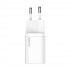 Зарядка Baseus Super Si Quick Charger 1C 25W EU Sets White (With Mini White Cable Type-C to Type-C 3A 1m White) (TZCCSUP-L02) Зарядка Baseus Super Si Quick Charger 1C 25W EU Sets White (With Mini White Cable Type-C to Type-C 3A 1m White) (TZCCSUP-L02)