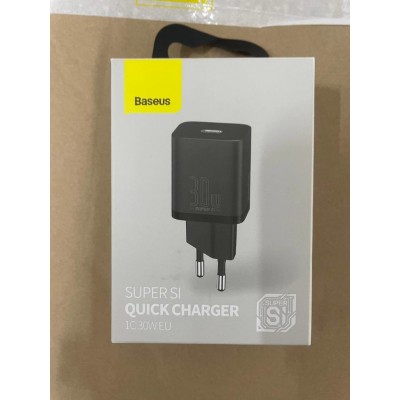 Сетевой адаптер Baseus Super Si quick charger IC 30W EU (CCSUP-J01) - Black Сетевой адаптер Baseus Super Si quick charger IC 30W EU (CCSUP-J01) - Black