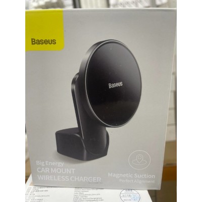 Автодержатель Baseus Big Energy Car Mount Wireless Charger (WXJN-01) - Black Автодержатель Baseus Big Energy Car Mount Wireless Charger (WXJN-01) - Black