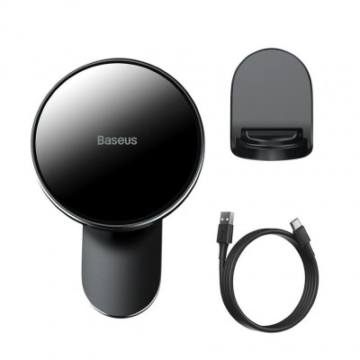 Автодержатель Baseus Big Energy Car Mount Wireless Charger (WXJN-01) - Black Автодержатель Baseus Big Energy Car Mount Wireless Charger (WXJN-01) - Black
