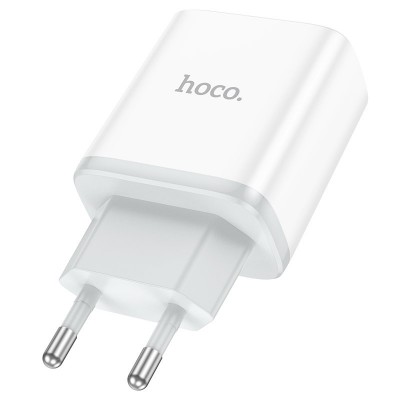 Зарядный конвертер Hoco C105A Stage dual port PD20W+QC3.0 Charger (EU) - White Зарядный конвертер Hoco C105A Stage dual port PD20W+QC3.0 Charger (EU) - White