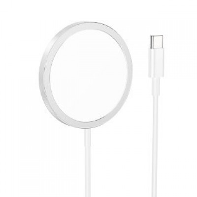 Беспроводное ЗУ Hoco CW47 original series 15W magnetic wireless fast charger - Silver Беспроводное ЗУ Hoco CW47 original series 15W magnetic wireless fast charger - Silver