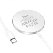 Беспроводное ЗУ Hoco CW47 original series 15W magnetic wireless fast charger - Silver