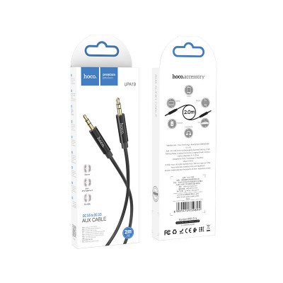 Кабель AUX hoco UPA19 audio cable (L=2M) - Black Кабель AUX hoco UPA19 audio cable (L=2M) - Black