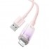 Кабель BASEUS explorer series fast charging cable with smart temperature control USB to ip 2.4a 1m - Pink (CATS010004) Кабель BASEUS explorer series fast charging cable with smart temperature control USB to ip 2.4a 1m - Pink (CATS010004)