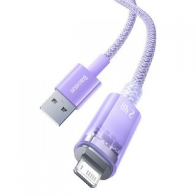 Кабель BASEUS explorer series fast charging cable with smart temperature control USB to ip 2.4a 1m - Purple (CATS010005) Кабель BASEUS explorer series fast charging cable with smart temperature control USB to ip 2.4a 1m - Purple (CATS010005)
