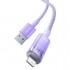 Кабель BASEUS explorer series fast charging cable with smart temperature control USB to ip 2.4a 1m - Purple (CATS010005) Кабель BASEUS explorer series fast charging cable with smart temperature control USB to ip 2.4a 1m - Purple (CATS010005)