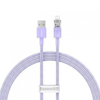 Кабель BASEUS explorer series fast charging cable with smart temperature control USB to ip 2.4a 1m - Purple (CATS010005) Кабель BASEUS explorer series fast charging cable with smart temperature control USB to ip 2.4a 1m - Purple (CATS010005)