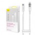 Кабель BASEUS explorer series fast charging cable with temperature control type-c to ip 20w 1m - White (CATS010202) Кабель BASEUS explorer series fast charging cable with temperature control type-c to ip 20w 1m - White (CATS010202)