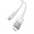 Кабель BASEUS explorer series fast charging cable with temperature control type-c to ip 20w 1m - White (CATS010202) Кабель BASEUS explorer series fast charging cable with temperature control type-c to ip 20w 1m - White (CATS010202)